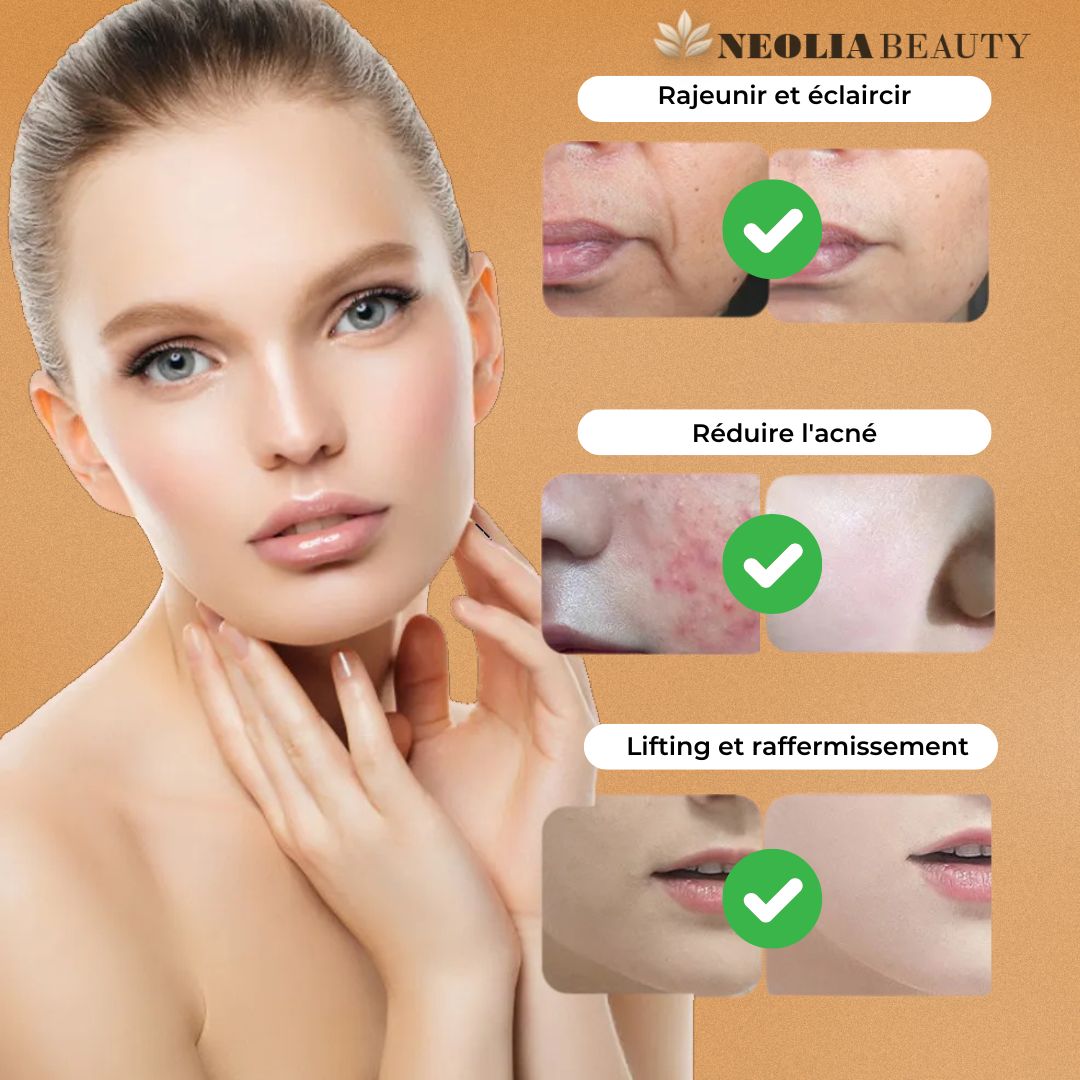 Appareil de massage facial – soin visage anti-âge, stimulation de la circulation sanguine et relaxation musculaire