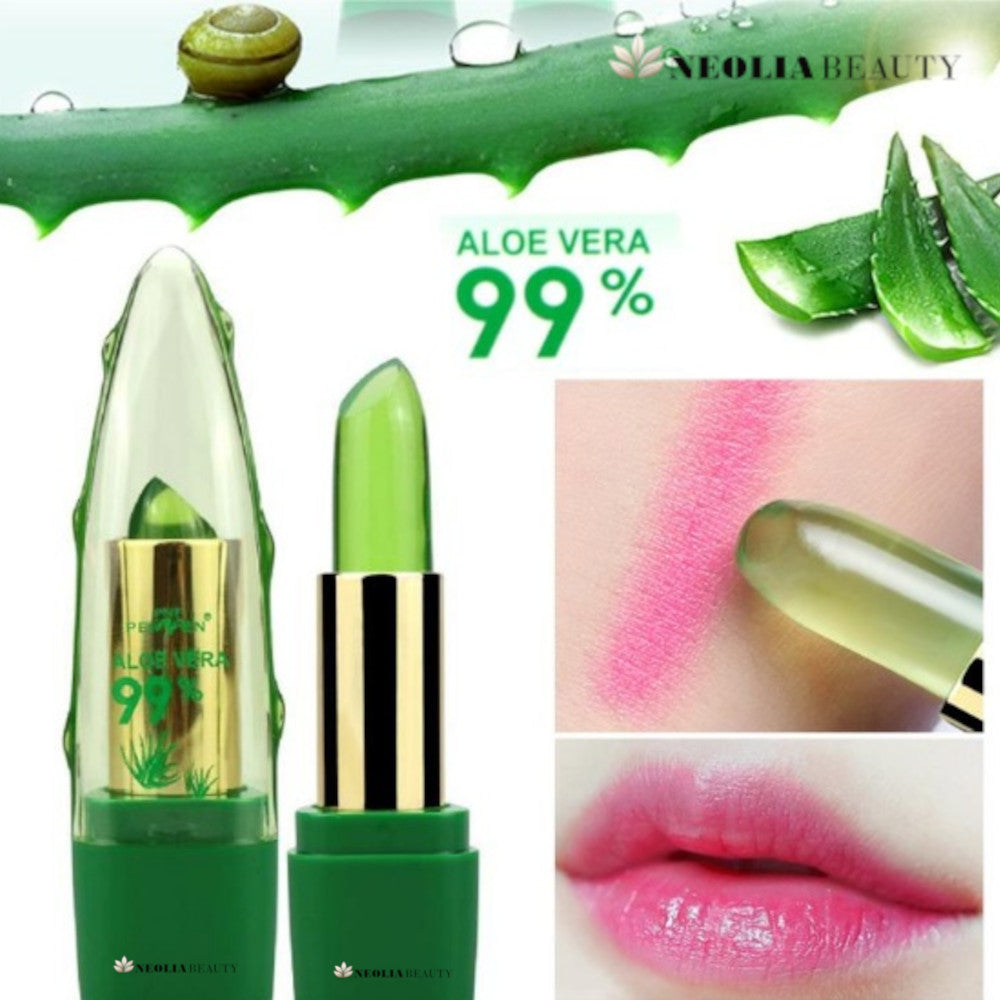 Rouge à lèvres hydratant à l’aloe vera – changement de couleur selon le pH pour des lèvres douces et naturellement colorées