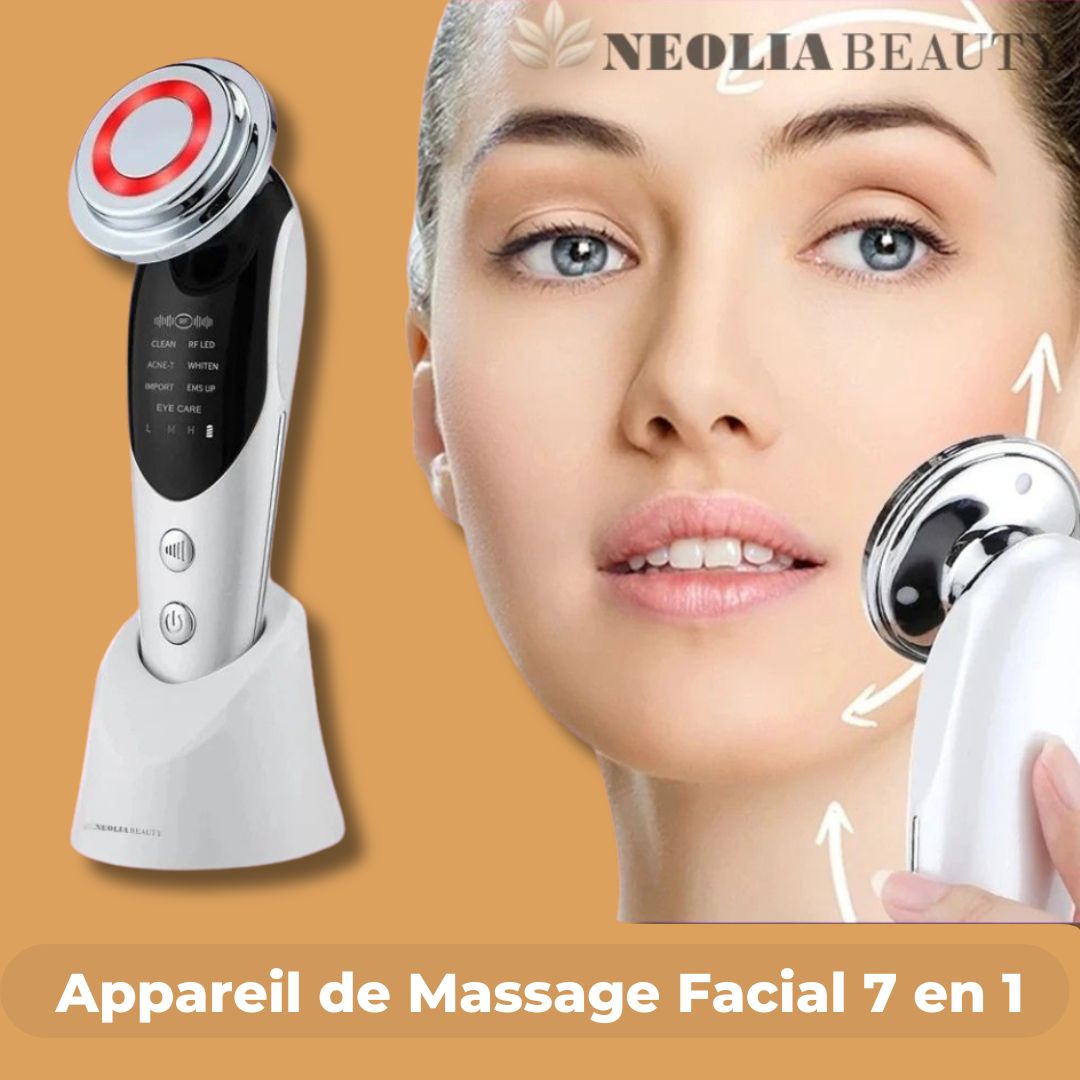 Appareil de massage facial – soin visage anti-âge, stimulation de la circulation sanguine et relaxation musculaire