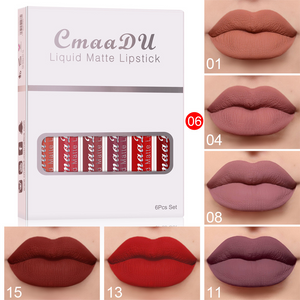 Neolia VelvetKiss – Coffret 6 Rouges à Lèvres Mat Longue Tenue
